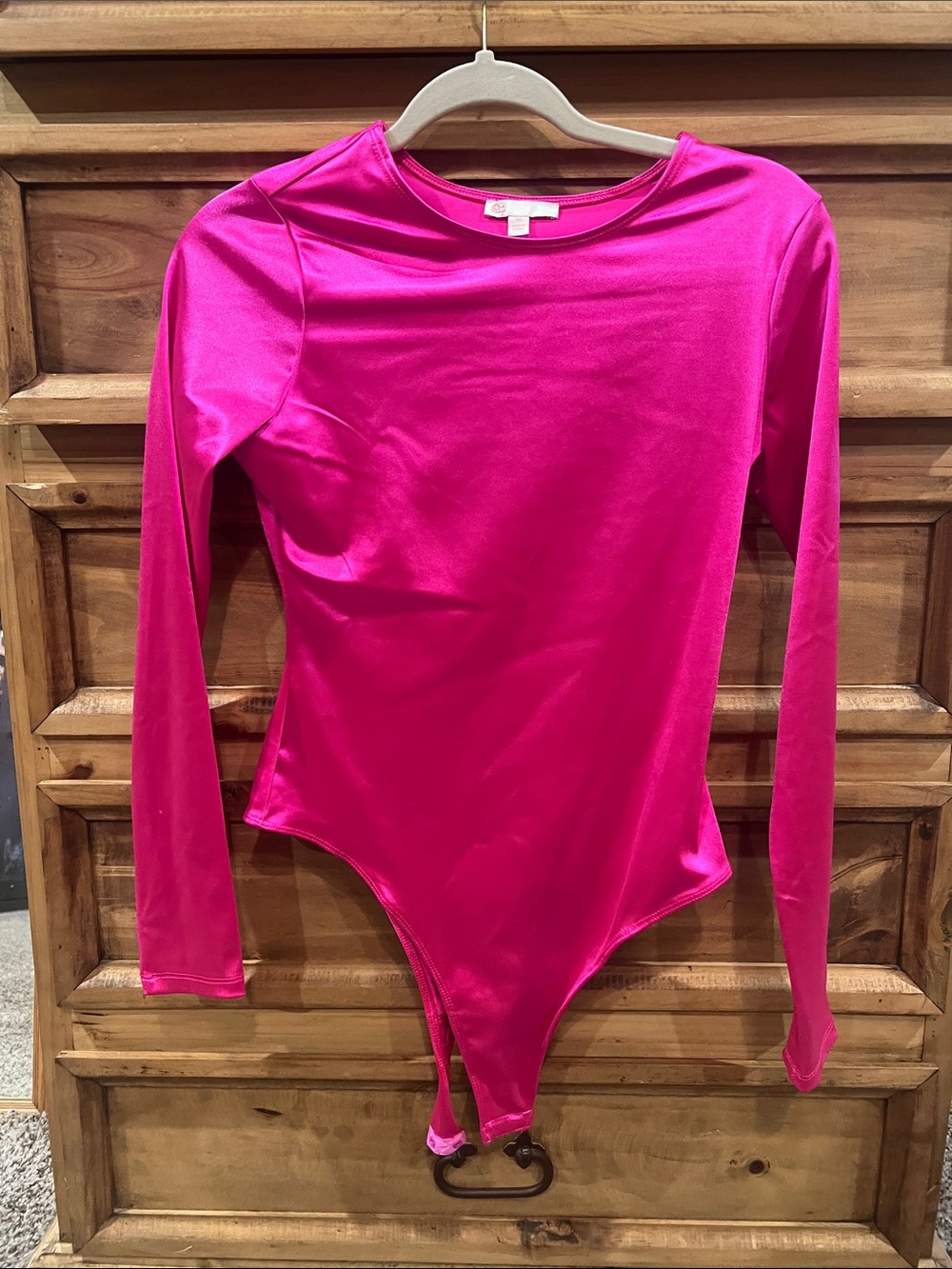 GB girls Hot Pink Long Sleeve Bodysuit
